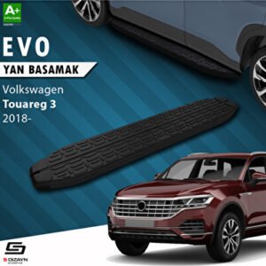 Volkswagen Touareg 3 Evo Siyah Araca Özel Yan Basamak 193 cm 2018 ve Üzeri