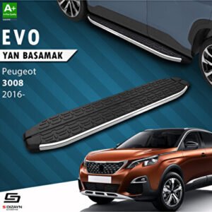 Peugeot 3008 2 Evo Krom Araca Özel Yan Basamak 183 cm 2016-2023