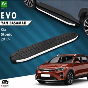 S-Dizayn Kia Stonic Evo Alüminyum Araca Özel Yan Basamak 173 cm 2017 ve Üzeri