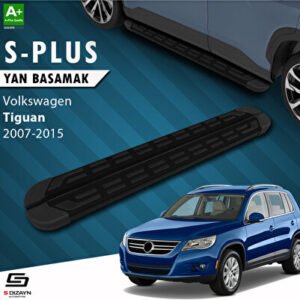 S-Dizayn Volkswagen Tiguan S-Plus Siyah Araca Özel Yan Basamak 173 cm 2007-2015