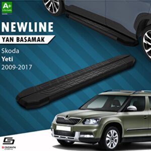 Skoda Yeti NewLine Siyah Araca Özel Yan Basamak 173 cm 2009-2017