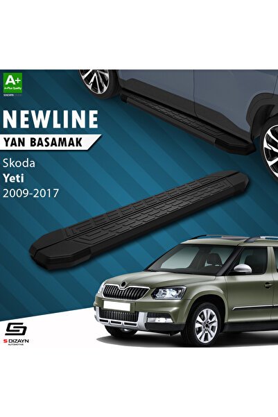 1_org_zoom-2476.jpg Skoda Yeti NewLine Siyah Araca Özel Yan Basamak 173 cm 2009-2017 - Görsel 1