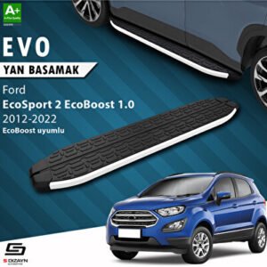 S-Dizayn Ford EcoSport 2 EcoBoost 1.0 Evo Alüminyum Araca Özel Yan Basamak 173 cm 2012-2022