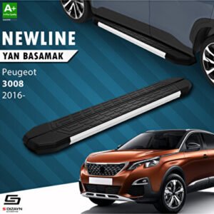 Peugeot 3008 2 NewLine Alüminyum Araca Özel Yan Basamak 183 cm 2016-2023