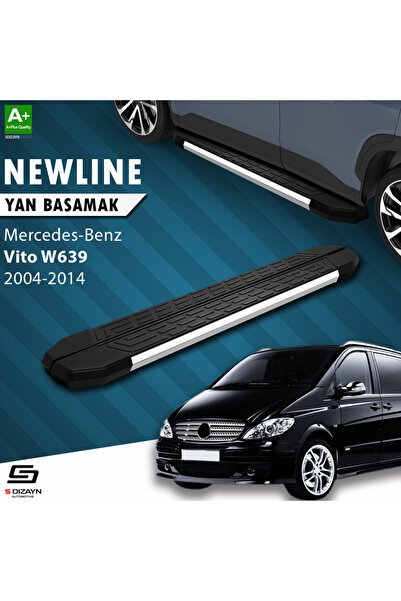 1_org_zoom-2511.jpg S-Dizayn Mercedes Vito W639 Uzun Şase Newline Krom Araca Özel Yan Basamak 259 cm 2004-2014 - Görsel 1