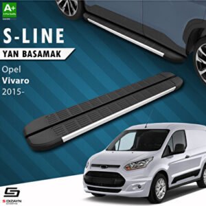Opel Vivaro B Uzun Şase S-Line Alüminyum Araca Özel Yan Basamak 263 cm 2015-2018