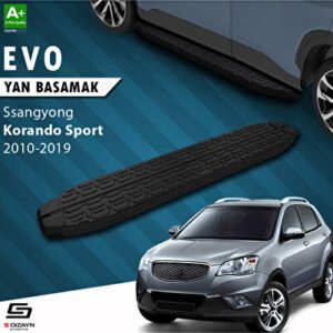 SsangYong Korando Sport Evo Siyah Araca Özel Yan Basamak 203 cm 2010-2019