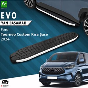Ford Tourneo Custom 2 Kısa Şase Evo Alüminyum Araca Özel Yan Basamak 223 cm 2023 ve Üzeri