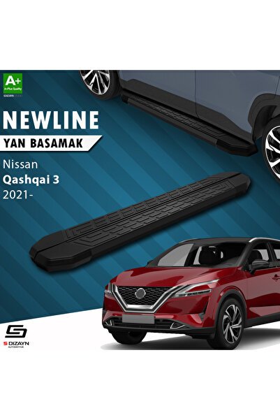 1_org_zoom-253.jpg S-Dizayn Nissan Qashqai 3 Newline Siyah Araca Özel Yan Basamak 179 cm 2021 ve Üzeri - Görsel 1