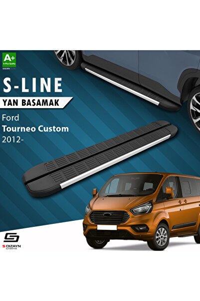 1_org_zoom-2536.jpg Ford Tourneo Custom Uzun Şase S-Line Alüminyum Araca Özel Yan Basamak 243 cm 2012-2023 - Görsel 1