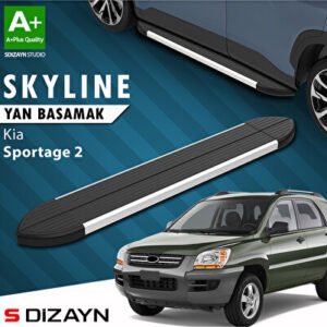 Kia Sportage 2 Skyline Alüminyum Araca Özel Yan Basamak 173 cm 2004-2010