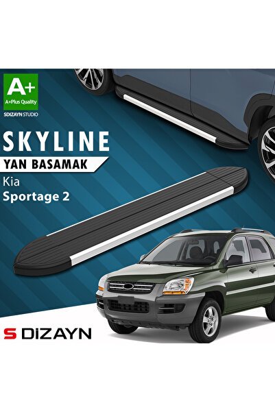 1_org_zoom-2568.jpg Kia Sportage 2 Skyline Alüminyum Araca Özel Yan Basamak 173 cm 2004-2010 - Görsel 1