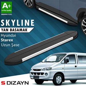 Hyundai H-1 Starex Uzun Şase Skyline Alüminyum Araca Özel Yan Basamak 213 cm 1998-2007