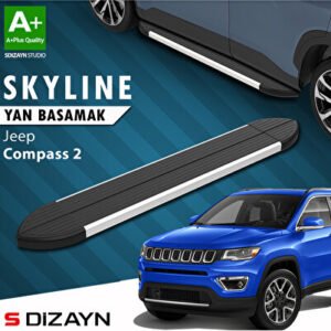 Jeep Compass 2 Skyline Alüminyum Araca Özel Yan Basamak 173 cm 2017 ve Üzeri
