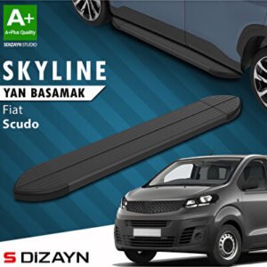 Fiat Scudo 3 Skyline Siyah Araca Özel Yan Basamak 213 cm 2020 ve Üzeri