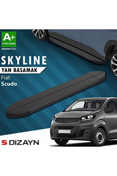 1_org_zoom-2586.jpg Fiat Scudo 3 Skyline Siyah Araca Özel Yan Basamak 213 cm 2020 ve Üzeri - Görsel 1