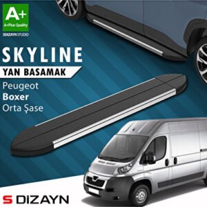 Peugeot Boxer 3 Orta Şase Skyline Krom Araca Özel Yan Basamak 253 cm 2006 ve Üzeri