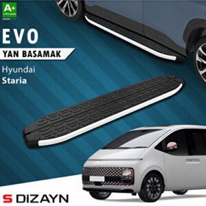 S-Dizayn Hyundai Staria Evo Alüminyum Araca Özel Yan Basamak 233 cm 2021 ve Üzeri
