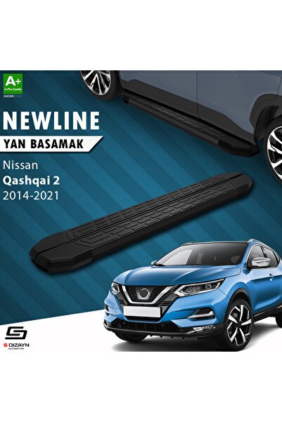 1_org_zoom-2681.jpg Nissan Qashqai 2 NewLine Siyah Araca Özel Yan Basamak 173 cm 2014-2021 - Görsel 1
