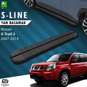 Nissan X-Trail T31 S-Line Siyah Araca Özel Yan Basamak 173 cm 2007-2014