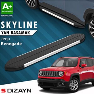 Jeep Renegade Skyline Alüminyum Araca Özel Yan Basamak 173 cm 2014 ve Üzeri