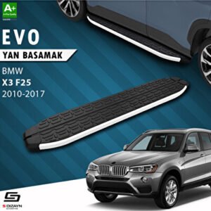 S-Dizayn BMW X3 F25 Evo Alüminyum Araca Özel Yan Basamak 193 cm 2010-2017