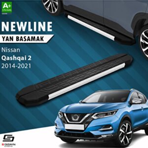 Nissan Qashqai 2 NewLine Alüminyum Araca Özel Yan Basamak 173 cm 2014-2021