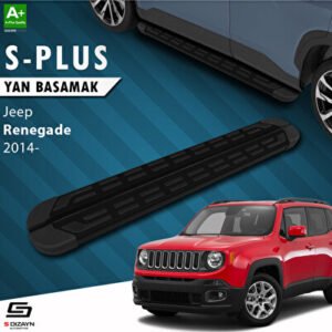 S-Dizayn Jeep Renegade S-Plus Siyah Araca Özel Yan Basamak 173 cm 2014 ve Üzeri