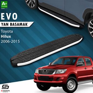 S-Dizayn Toyota Hilux 7 Evo Alüminyum Araca Özel Yan Basamak 203 cm 2006-2015