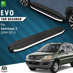 S-Dizayn Kia Sportage 2 Evo Alüminyum Araca Özel Yan Basamak 173 cm 2004-2010