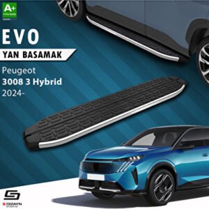 S-Dizayn Peugeot 3008 3 Hybrid Evo Krom Araca Özel Yan Basamak 183 cm 2024 ve Üzeri