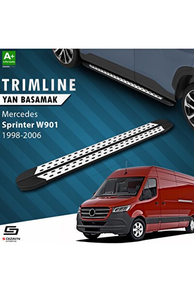 1_org_zoom-2764.jpg S-Dizayn Mercedes Sprinter W901 Uzun Şase TrimLine Gri Araca Özel Yan Basamak 315 cm 1998-2006 - Görsel 1