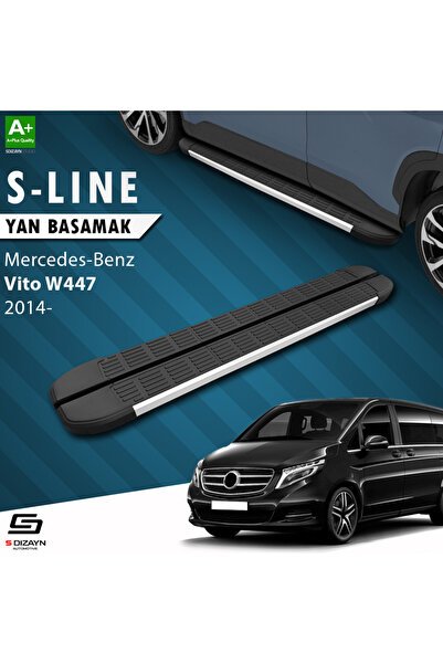1_org_zoom-2796.jpg Mercedes Vito W447 Kısa Şase S-Line Alüminyum Araca Özel Yan Basamak 233 cm 2014 ve Üzeri - Görsel 1