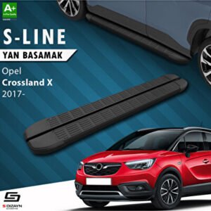 Opel Crossland X S-Line Siyah Araca Özel Yan Basamak 173 cm 2017 ve Üzeri