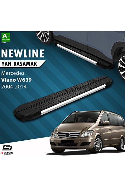 1_org_zoom-2802.jpg S-Dizayn Mercedes Viano W639 Kısa Şase Newline Krom Araca Özel Yan Basamak 239 cm 2004-2014 - Görsel 1