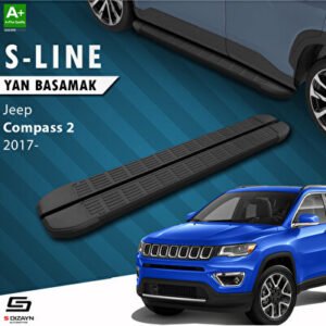 Jeep Compass 2 S-Line Siyah Araca Özel Yan Basamak 173 cm 2017 ve Üzeri