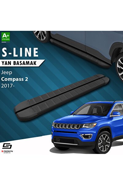 1_org_zoom-2808.jpg Jeep Compass 2 S-Line Siyah Araca Özel Yan Basamak 173 cm 2017 ve Üzeri - Görsel 1