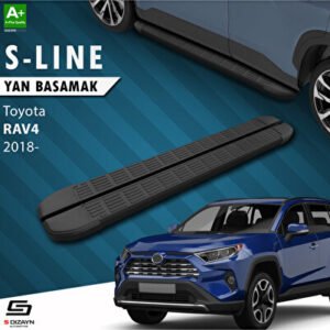 Toyota RAV 4 5 S-Line Siyah Araca Özel Yan Basamak 173 cm 2018 ve Üzeri