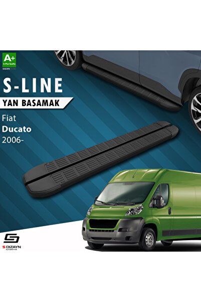 1_org_zoom-2810.jpg Fiat Ducato 3 Kısa Şase S-Line Siyah Araca Özel Yan Basamak 203 cm 2006 ve Üzeri - Görsel 1