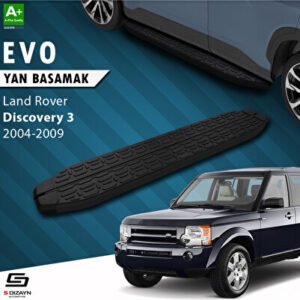 Land Rover Discovery 3 Evo Siyah Araca Özel Yan Basamak 193 cm 2004-2009