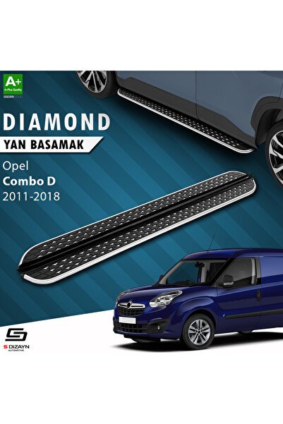 1_org_zoom-2820.jpg S-Dizayn Opel Combo D Uzun Şase Diamond Krom Araca Özel Yan Basamak 223 cm 2011-2018 - Görsel 1