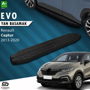 Renault Captur Evo Siyah Araca Özel Yan Basamak 173 cm 2013-2020