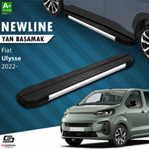 Fiat Ulysse Uzun Şase NewLine Krom Araca Özel Yan Basamak 243 cm 2022 ve Üzeri