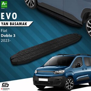 Fiat Doblo 3 Evo Siyah Araca Özel Yan Basamak 203 cm 2023 ve Üzeri