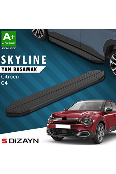 1_org_zoom-2836.jpg S-Dizayn Citroen C4 3 Skyline Siyah Araca Özel Yan Basamak 183 cm 2021 ve Üzeri - Görsel 1