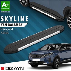 Peugeot 5008 2 Skyline Alüminyum Araca Özel Yan Basamak 203 cm 2017-2023