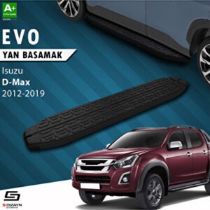 Isuzu D-Max 2 Evo Siyah Araca Özel Yan Basamak 203 cm 2012-2019