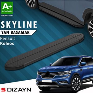 Renault Koleos 2 Skyline Siyah Araca Özel Yan Basamak 163 cm 2016 ve Üzeri