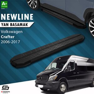 S-Dizayn Volkswagen Crafter Van Newline Siyah Araca Özel Yan Basamak 269 cm 2006-2017