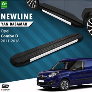 S-Dizayn Opel Combo D Uzun Şase Newline Alüminyum Araca Özel Yan Basamak 229 cm 2011-2018